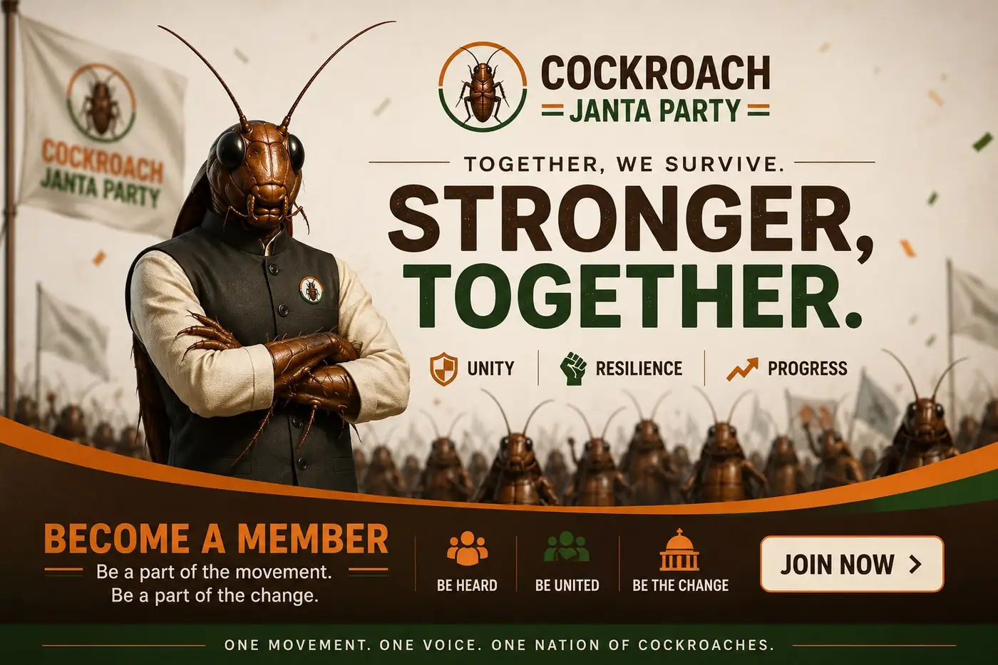 Cockroach Janta Party: ఇన్స్టాగ్రామ్‌లో 60 లక్షల ఫాలోవర్లు… బీజేపీని దాటనుందా?